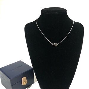 Auth Louis Vuitton 18k Solid White Gold Diamond Idylle Blossom Pendant Necklace